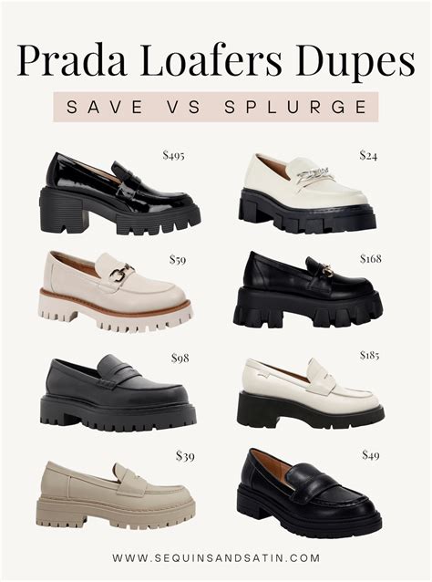 prada look alike sandals|prada loafer shoes dupe.